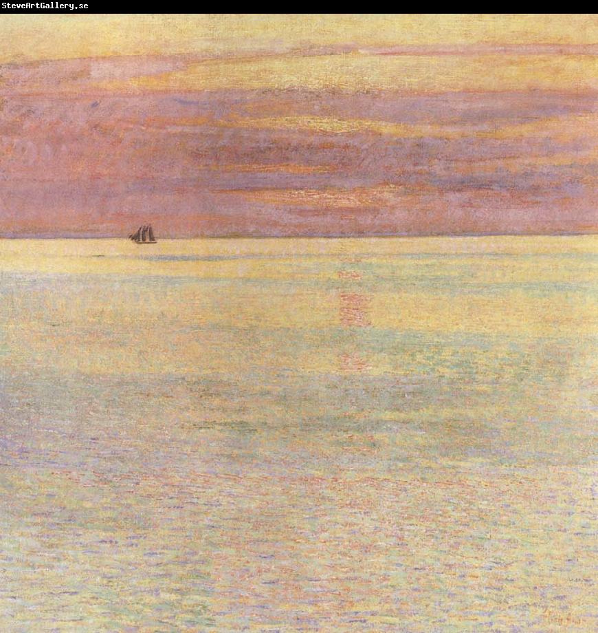 Childe Hassam Sunset at Sea